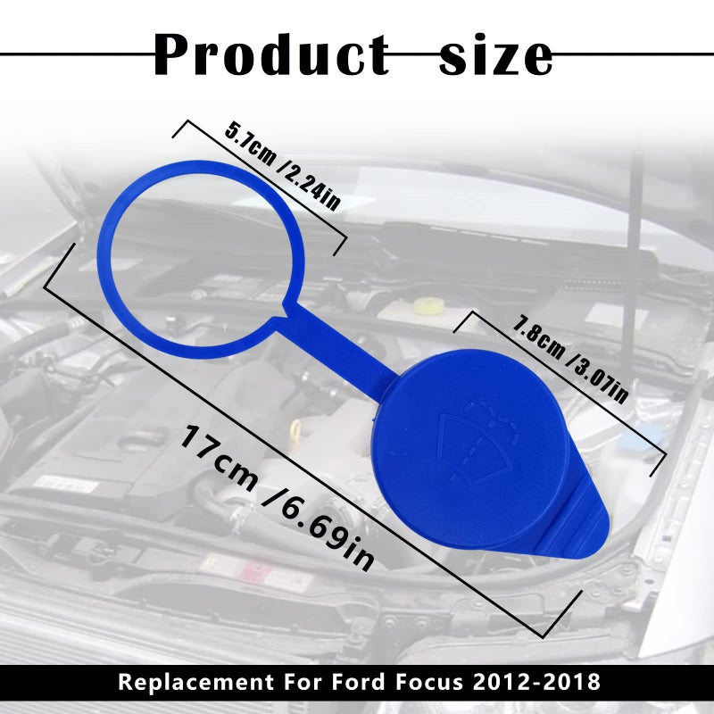 TOPCNOEM Windshield Washer Fluid Reservoir Cap - KT1Z17632A  CP9Z-17A605-A  Replacement For Ford Focus 2012-2018 - Image 2